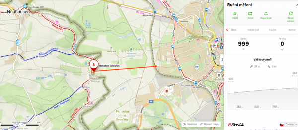 Cesta na Benešův palouček