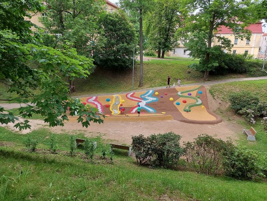 Venkovní kuličková dráha